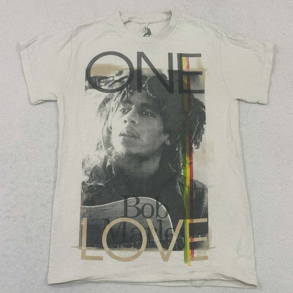 Zion Rootswear Bob Marley One Love Graphic T-Shirt Natural